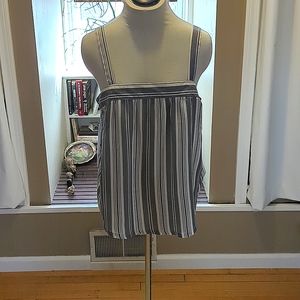 Universal Thread Goods blue and white striped tank top, Size L, NWT